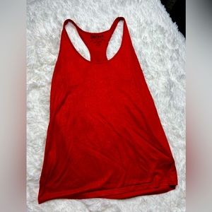 Decree orange shiny Racerback tank M